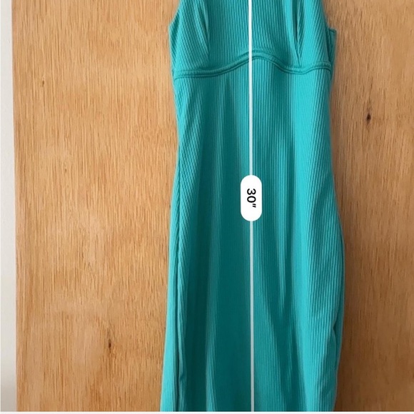 Green Ribbed Dress - Picture 4 of 4